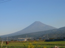 朝の国道１号線からの富士山。クリックすると大きくなります。